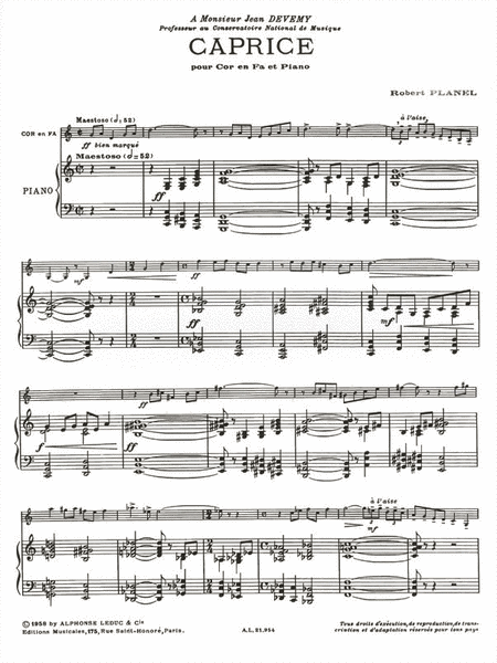 Caprice (horn & Piano)