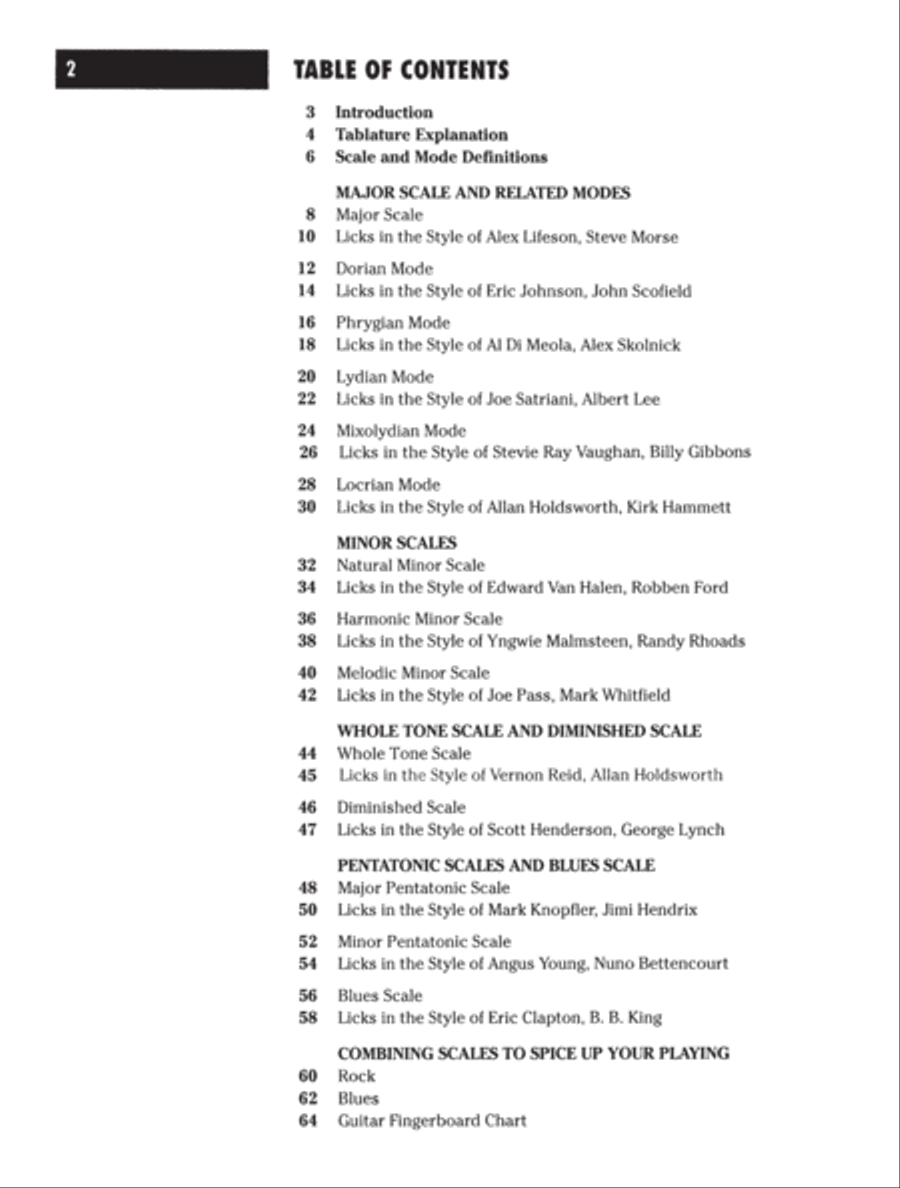 Basix Scales and Modes for Guitar Guitar scores gallery preview page 2