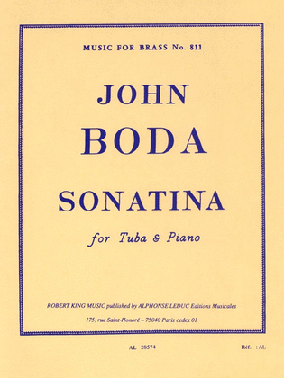 Book cover for Sonatina (tuba & Piano)