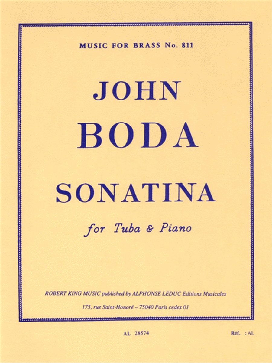 Sonatina (tuba & Piano) Sonatina (tuba & Piano) Tuba scores gallery preview page 1