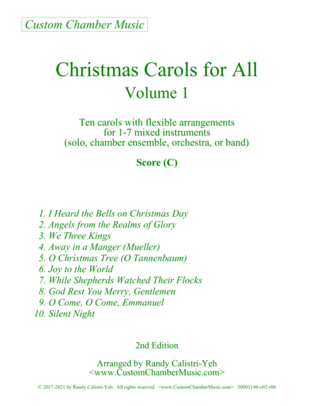 Christmas Carols for All, Volume 1 (Flexible Ensemble) image number null