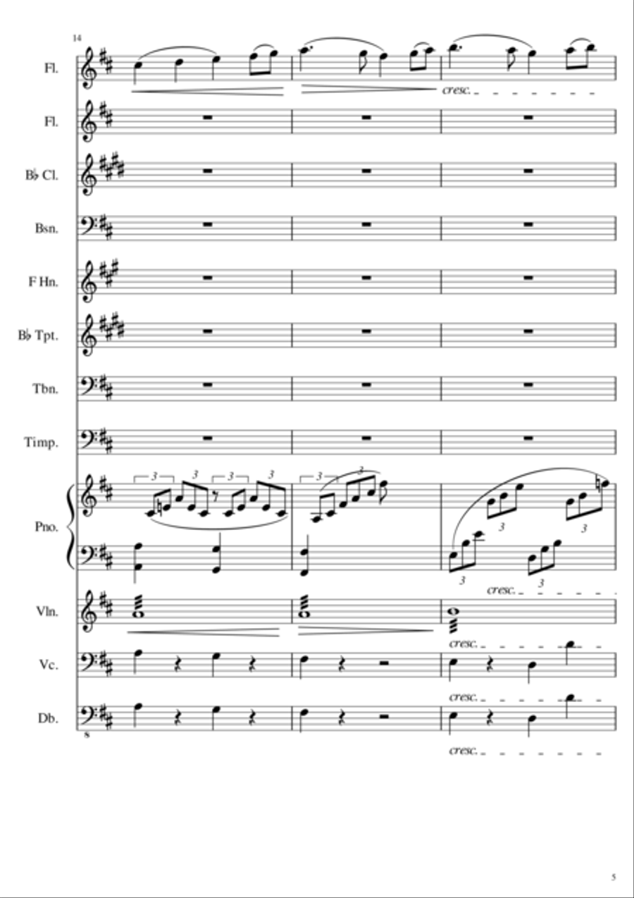 Swan Lake - Act 2, Scene X Concert Band scores gallery preview page 5