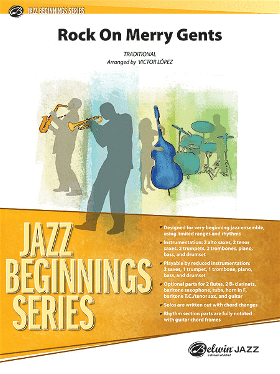 Rock On Merry Gents Rock On Merry Gents Jazz Ensemble scores gallery preview page 1