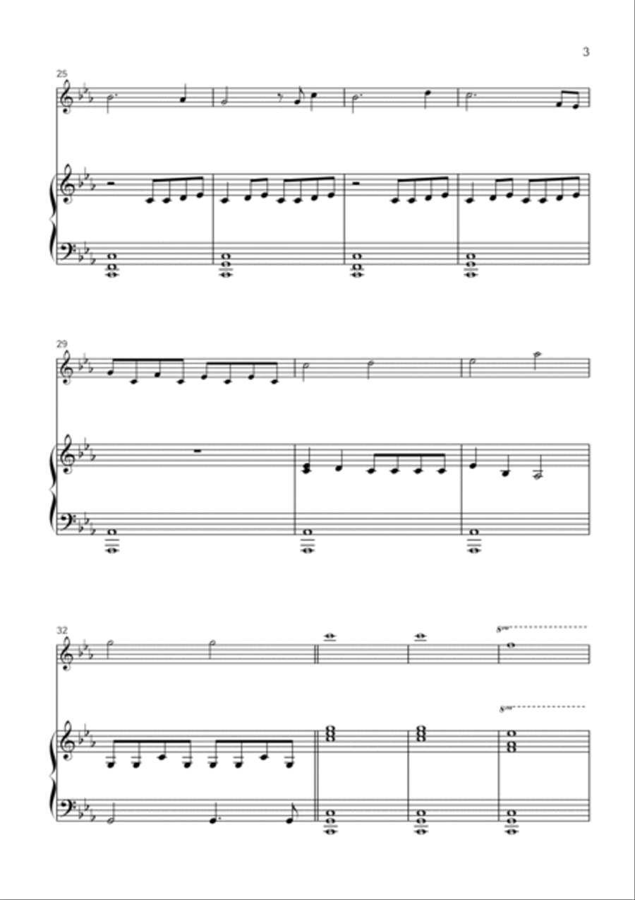 Succession Theme Violin Solo scores gallery preview page 3
