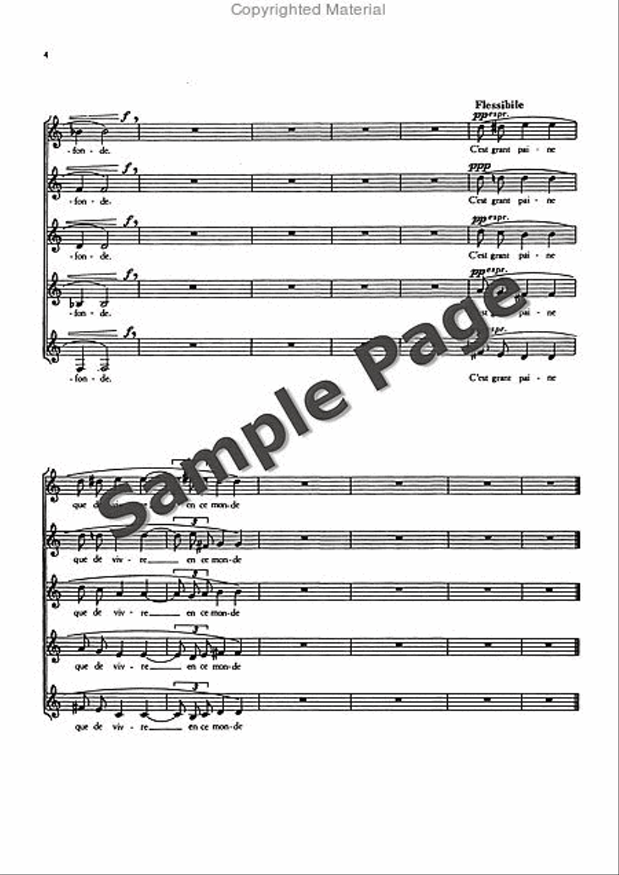 3 French Choruses from the ballet “Joan von Zarissa” Women's Choir scores gallery preview page 5