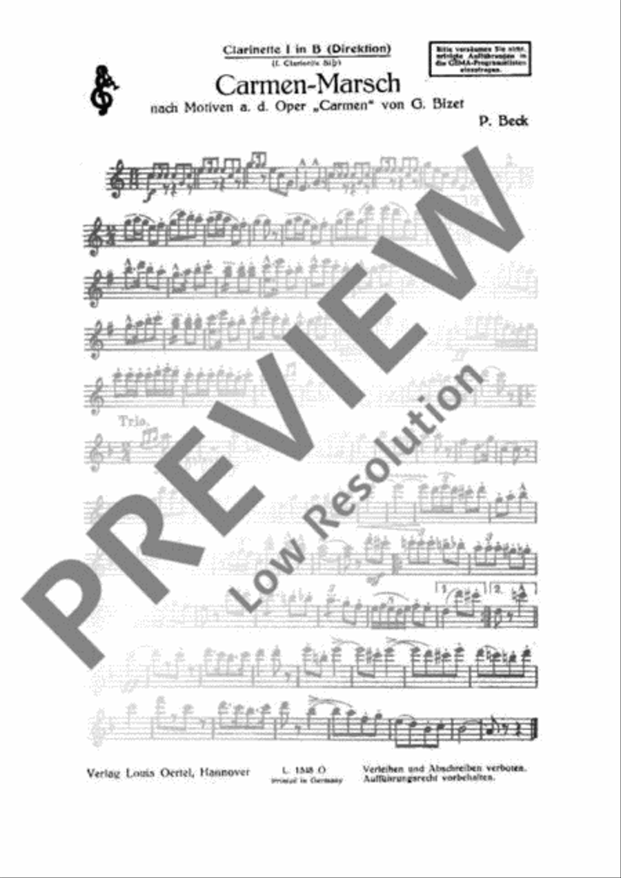 Carmen-Marsch Concert Band scores gallery preview page 7