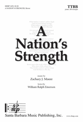 Book cover for A Nation's Strength - TTBB Octavo