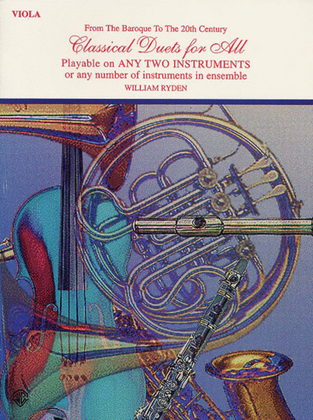 Book cover for Classical Duets For All (Viola)