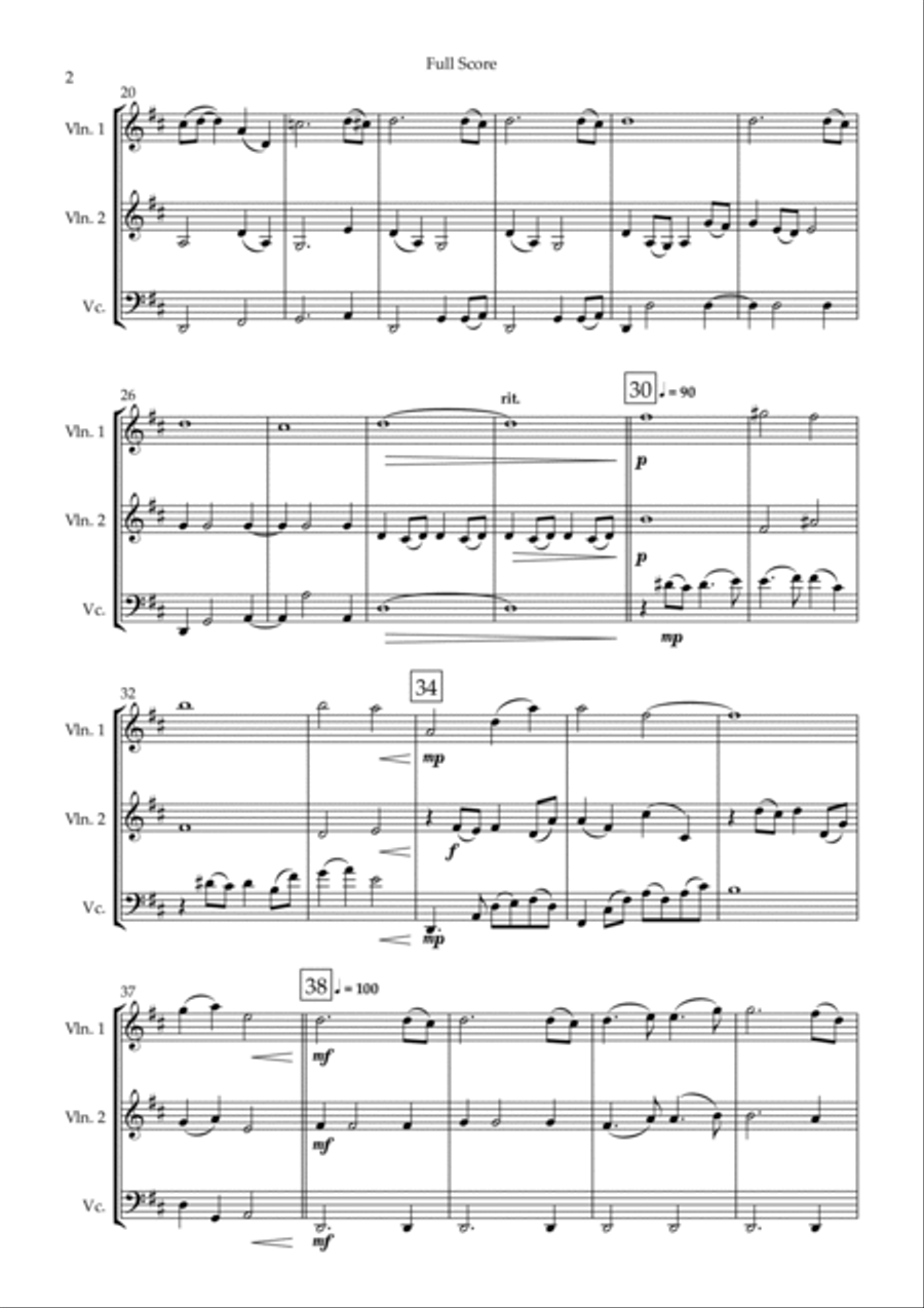 Jurassic Park Iii String Trio scores gallery preview page 2