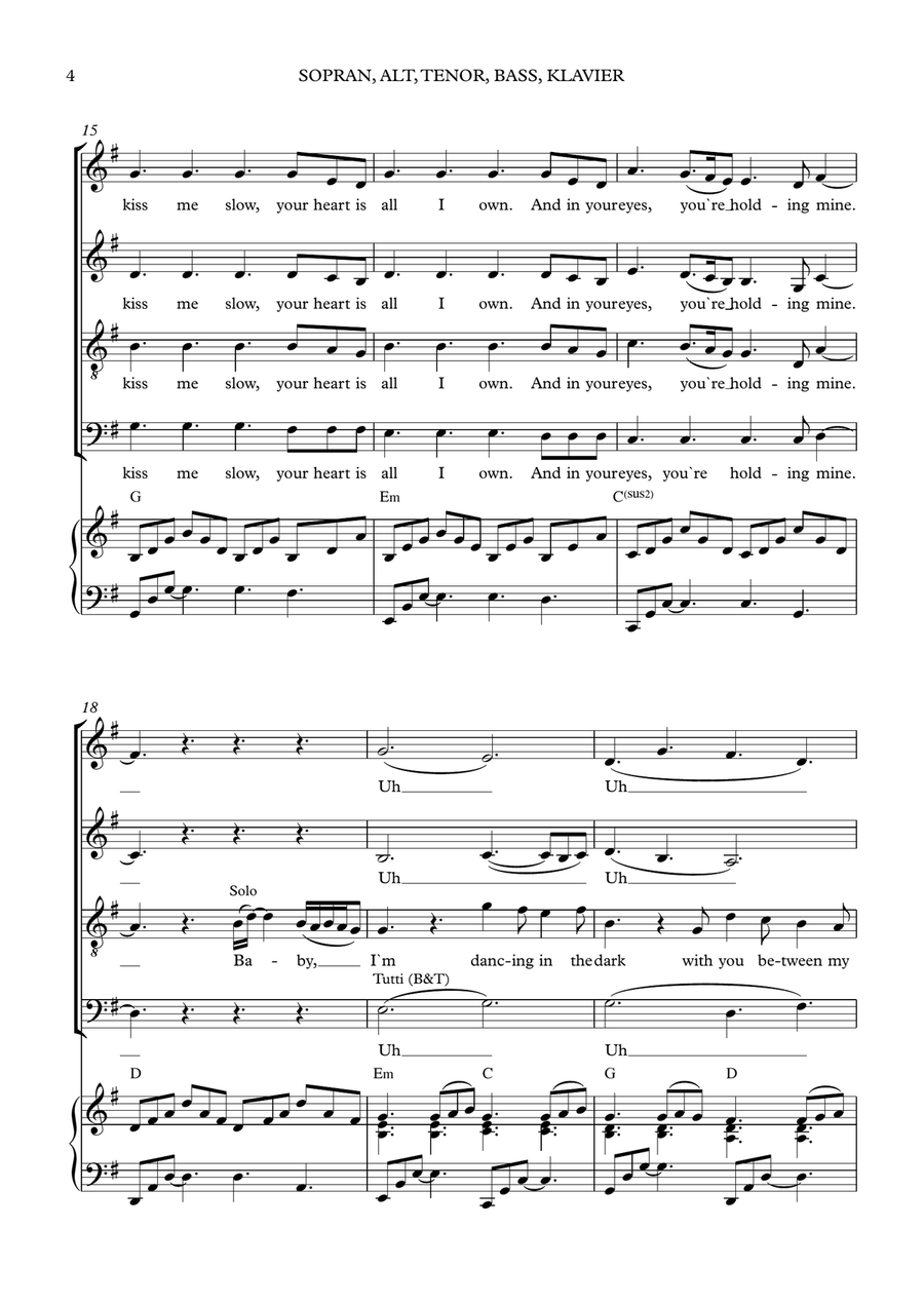 Perfect Symphony 4-Part scores gallery preview page 4