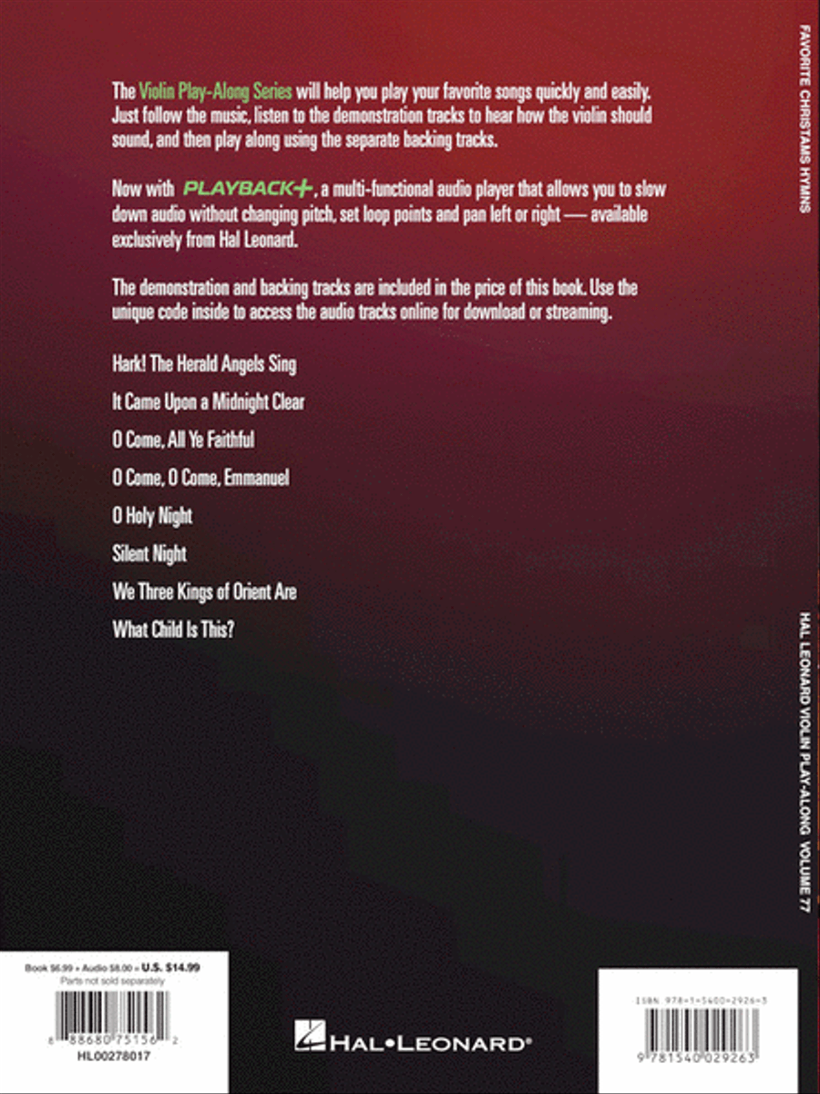 Favorite Christmas Hymns Violin Solo scores gallery preview page 6