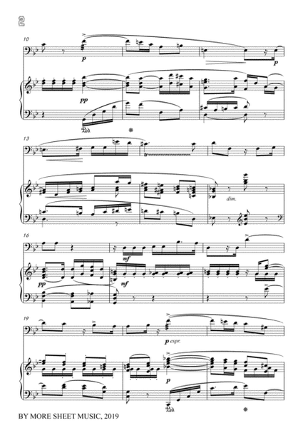 Richard Strauss-Du meines Herzens Krönelein, for Cello and Piano image number null