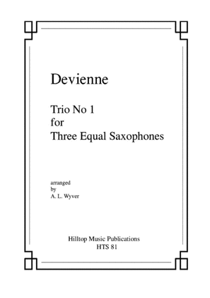 Book cover for Trio No. 1 arr. three equal saxophones