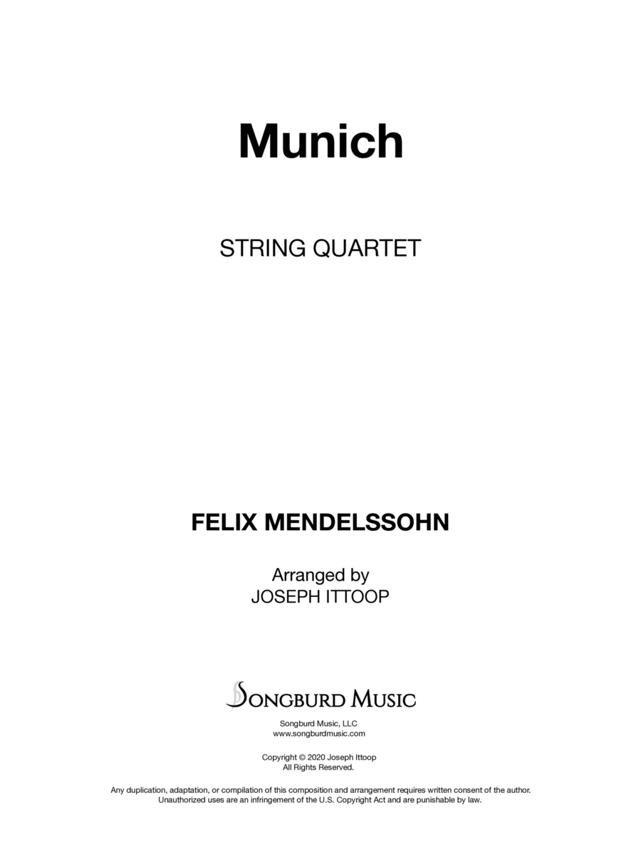 Munich String Quartet scores gallery preview page 1