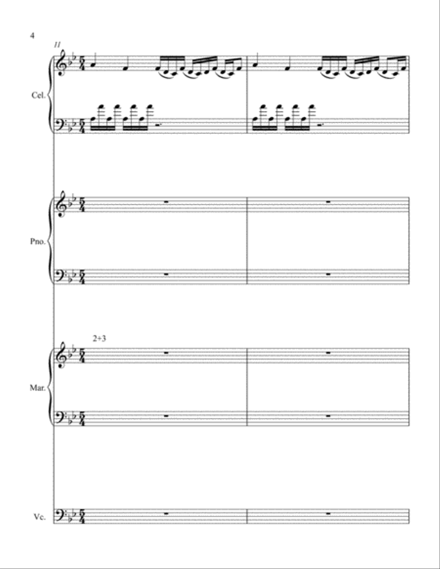 A Theme from Cinema Paradiso Small Ensemble scores gallery preview page 4