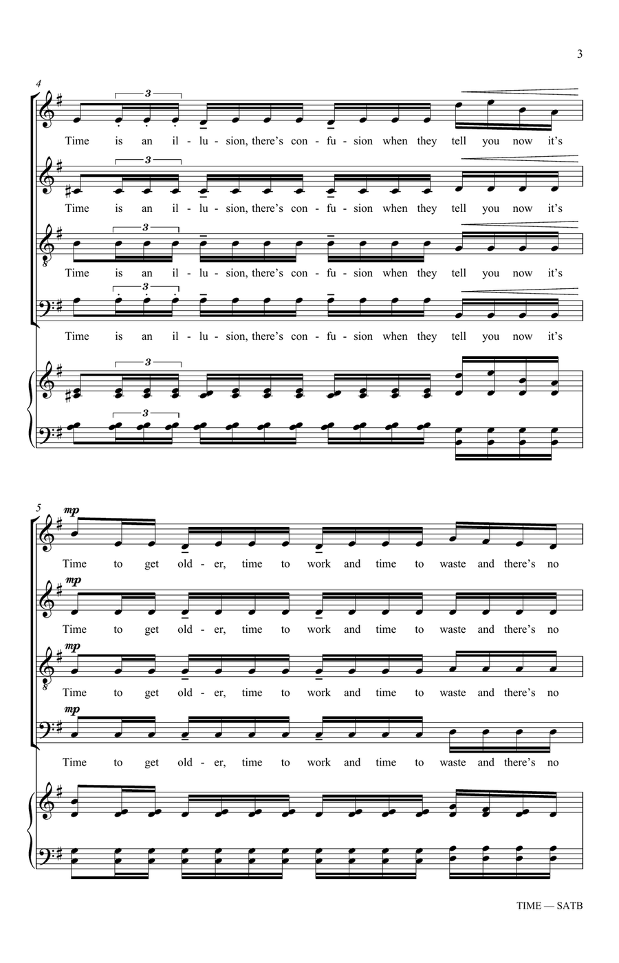 Time Time 4-Part scores gallery preview page 3