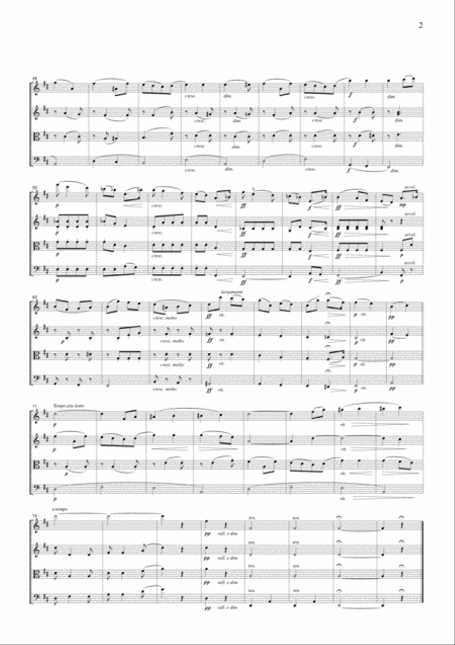 Elgar Salut D'amour, for string quartet, CE002 String Quartet scores gallery preview page 2