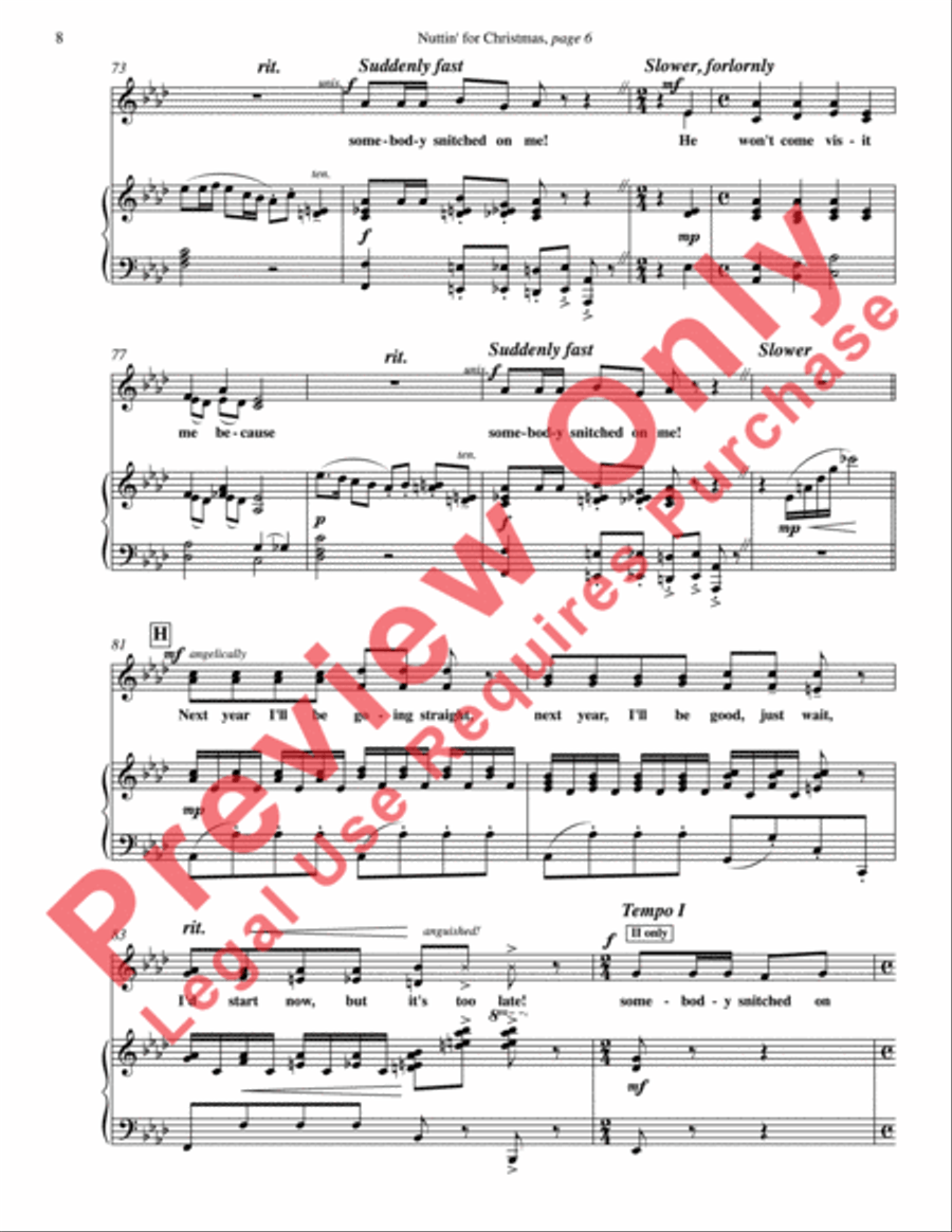 Nuttin' for Christmas Women's Choir scores gallery preview page 8