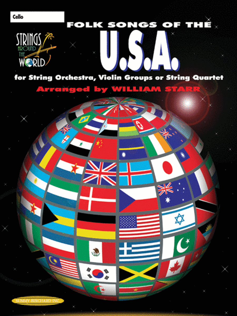 Strings Around the World -- Folk Songs of the U.S.A. String Orchestra scores gallery preview page 1
