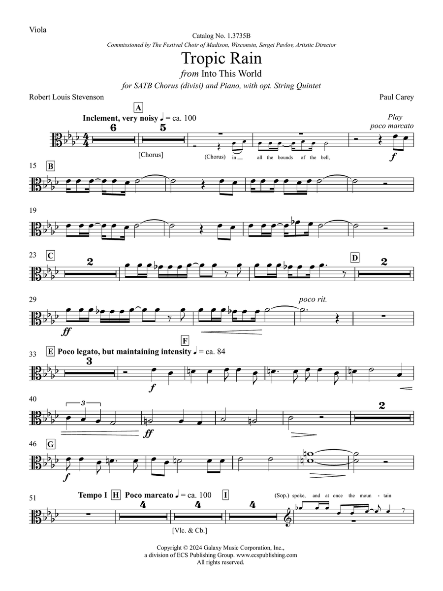 Tropic Rain Tropic Rain Choir scores gallery preview page 5