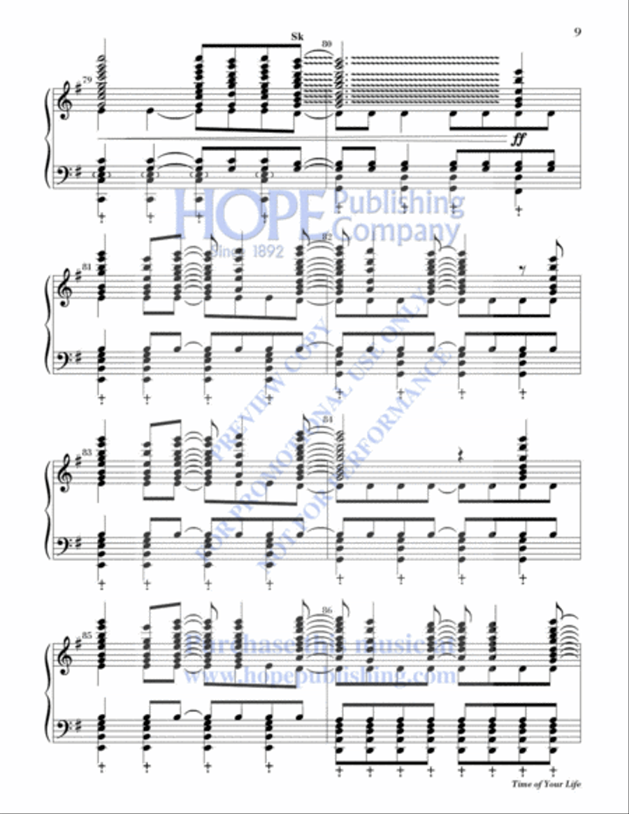 Time of Your Life (Good Riddance) 5-Octaves scores gallery preview page 10