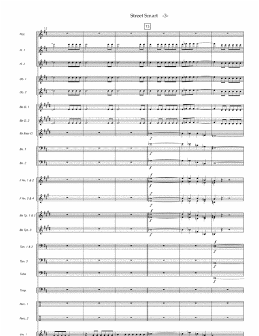 Street Smart, for youth orchestra Full Orchestra scores gallery preview page 3