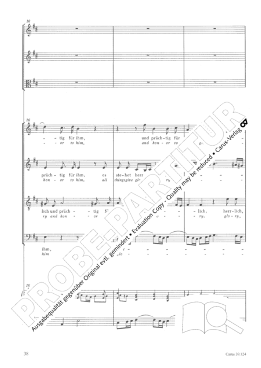 Sing to the Lord a new song (Singet dem Herrn ein neues Lied) 4-Part scores gallery preview page 39