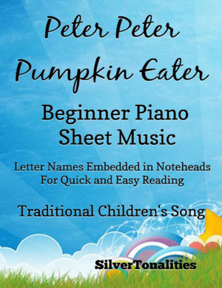 Book cover for Peter Peter Pumpkin Eater Beginner Piano Sheet Music