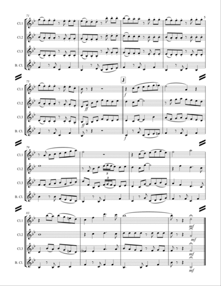 Cherry Pink And Apple Blossom White Woodwind Ensemble scores gallery preview page 6
