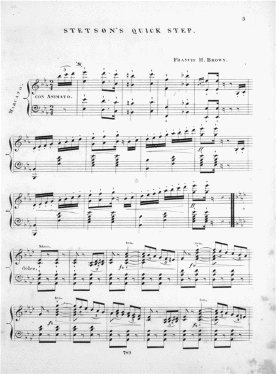 Stetson's Quick Step Piano Solo scores gallery preview page 2