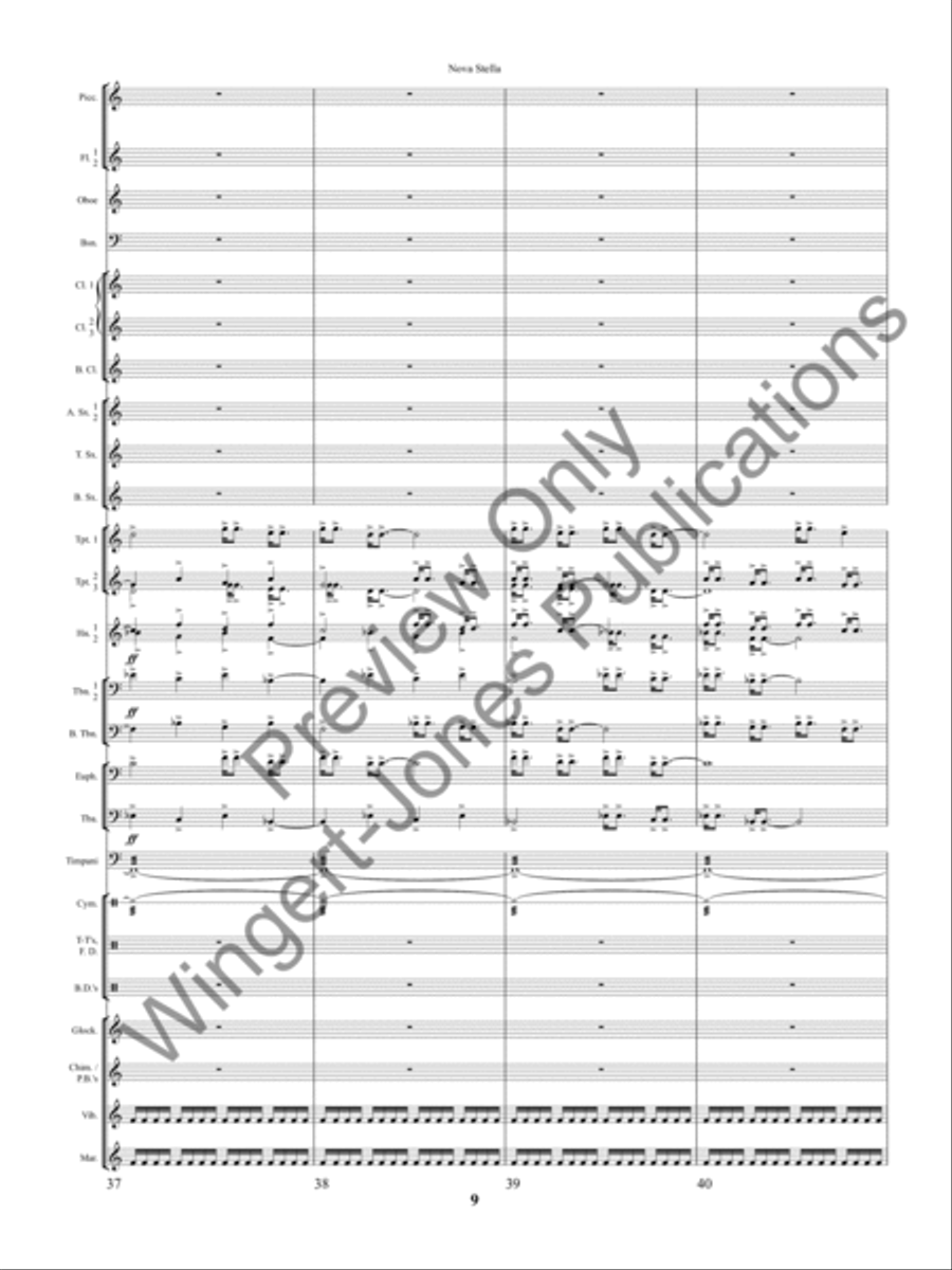 Nova Stella Concert Band scores gallery preview page 12