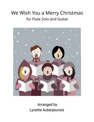 We Wish You a Merry Christmas - Flute Solo with Guitar Chords