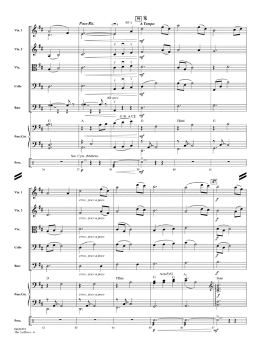 The Ludlows (Theme from Legends of the Fall) - Full Score String Orchestra scores gallery preview page 4