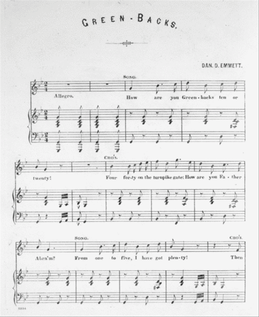 Greenbacks! New Song For The Times Voice scores gallery preview page 2