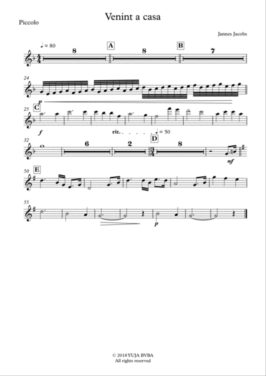 Venint a casa Concert Band scores gallery preview page 6