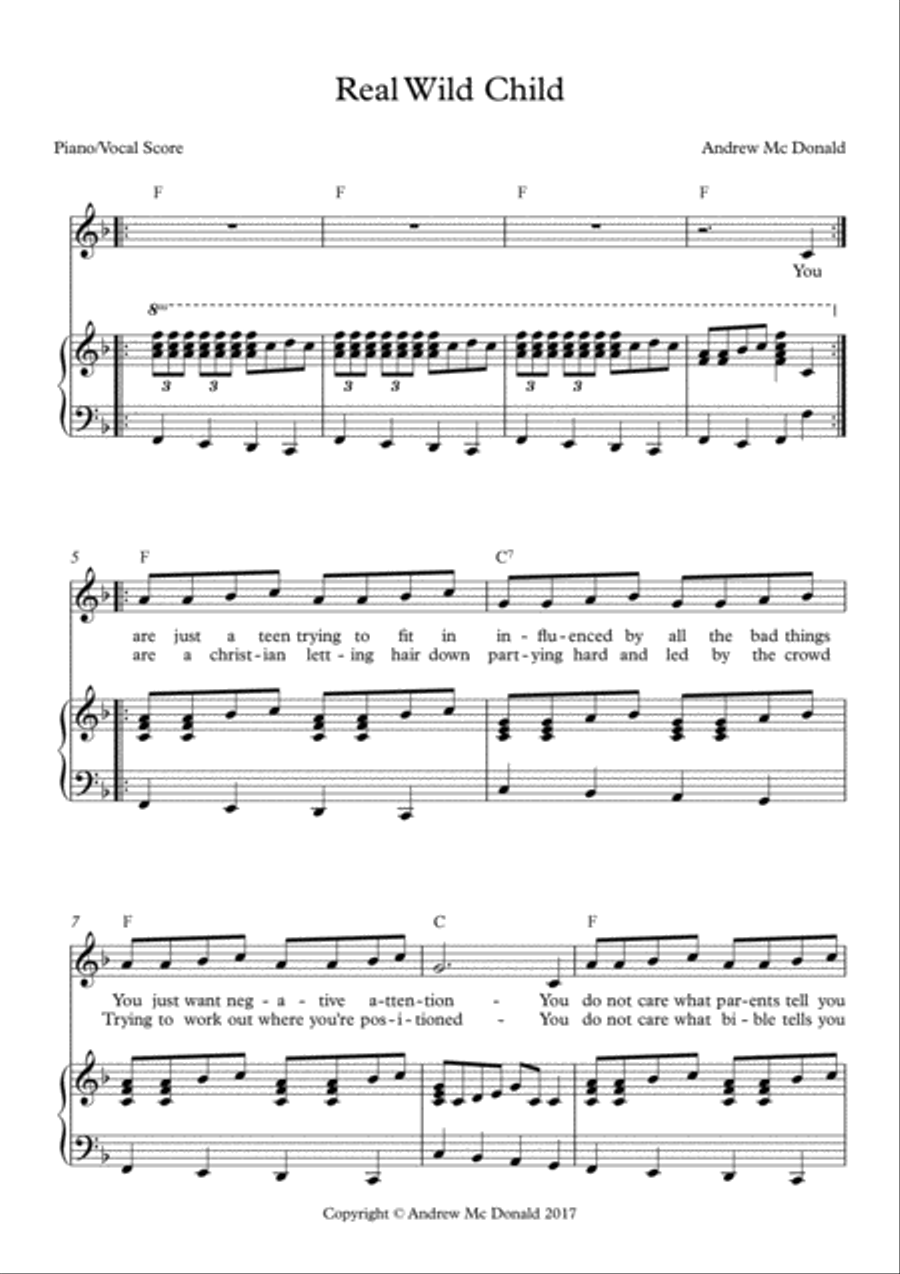 Real Wild Child Real Wild Child Voice scores gallery preview page 2