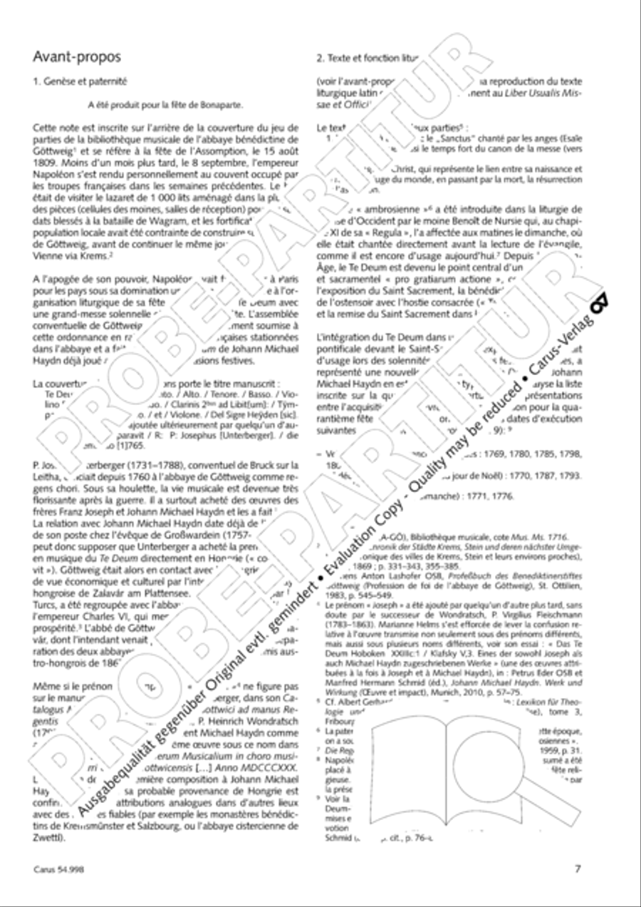 Te Deum in C 4-Part scores gallery preview page 8