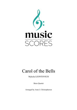 Book cover for Carol of the Bells - Brass Quartet