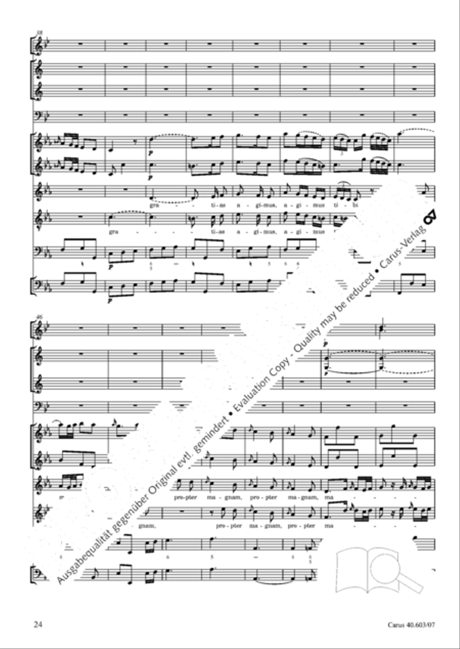 Grosse Orgelsolomesse in Es 4-Part scores gallery preview page 37