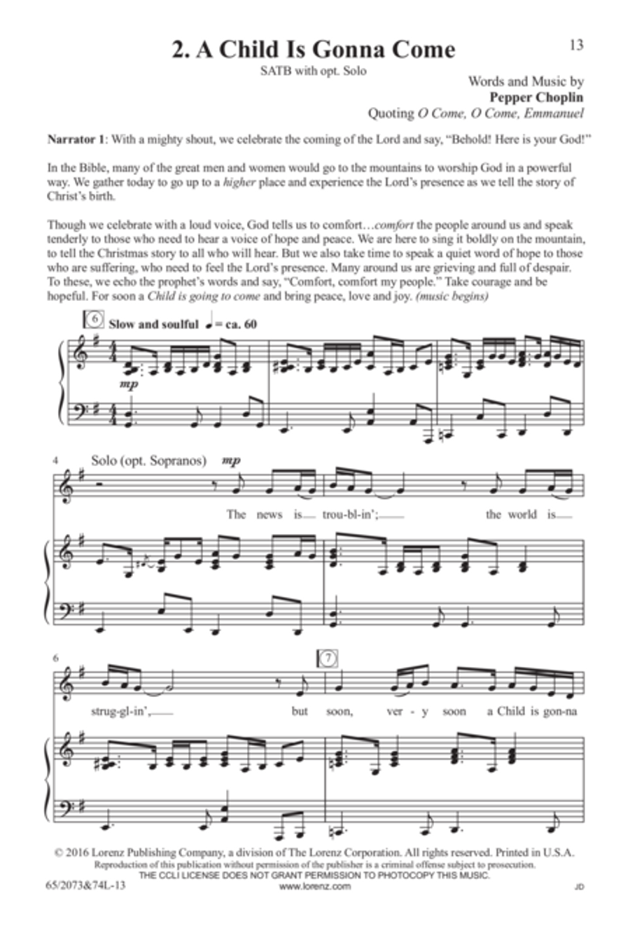 Go Sing It on the Mountain - SATB Score with Performance CD 4-Part scores gallery preview page 8