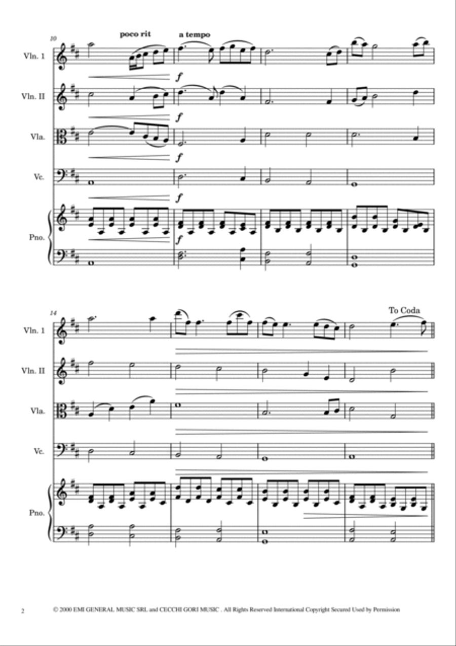 La Califfa Piano Quintet scores gallery preview page 2