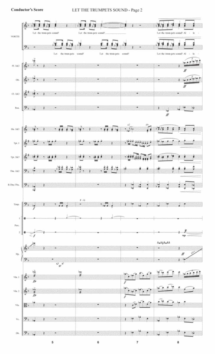 Let The Trumpets Sound - Full Score