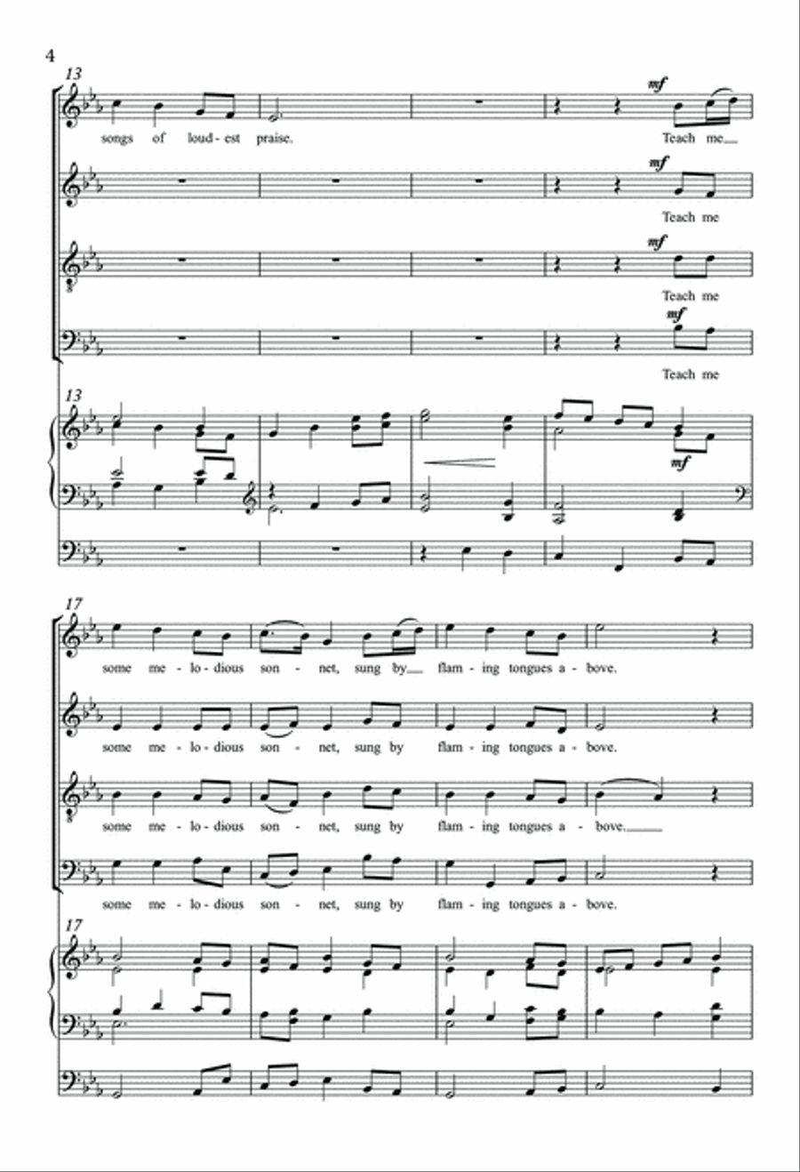 Come Thou Fount of Every Blessing 4-Part scores gallery preview page 3