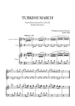 W. A. Mozart - Turkish March (Alla Turca) (for Soprano Saxophone and Violin)
