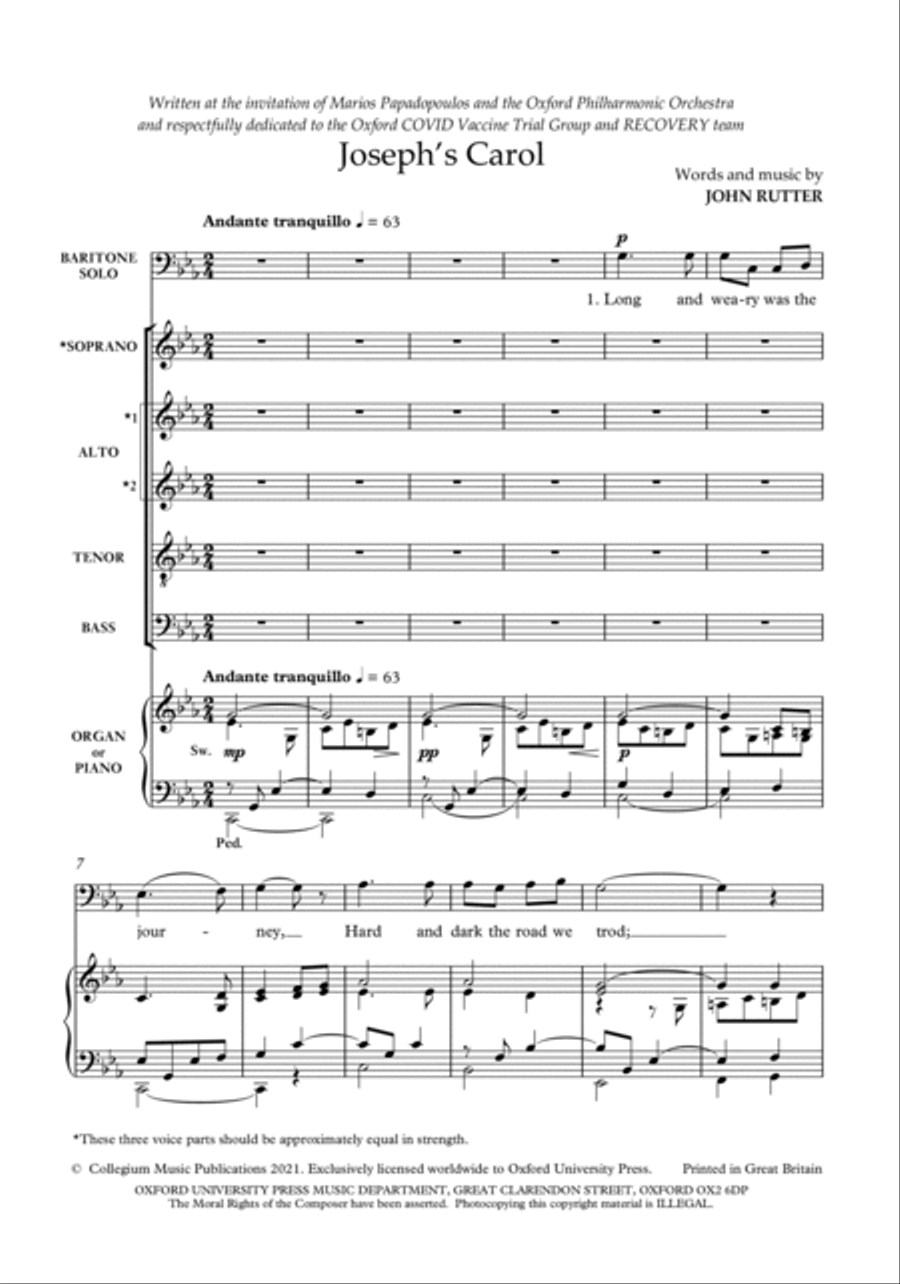 Joseph's Carol Choir scores gallery preview page 3