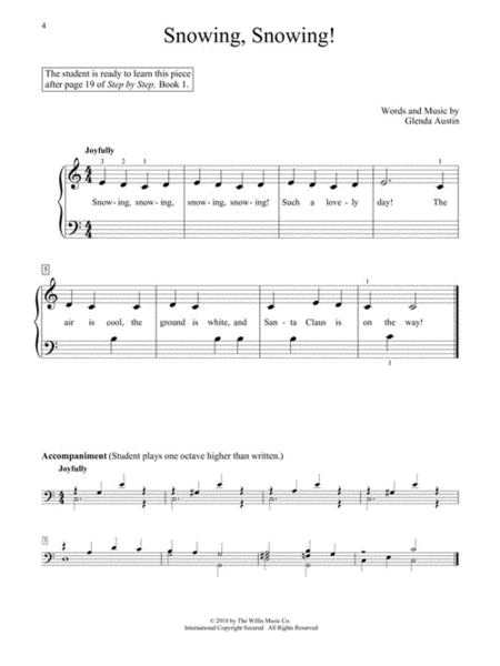 Step by Step Christmas Songbook - Book 1