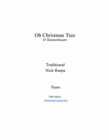 Oh Christmas Tree (int. piano) image number null