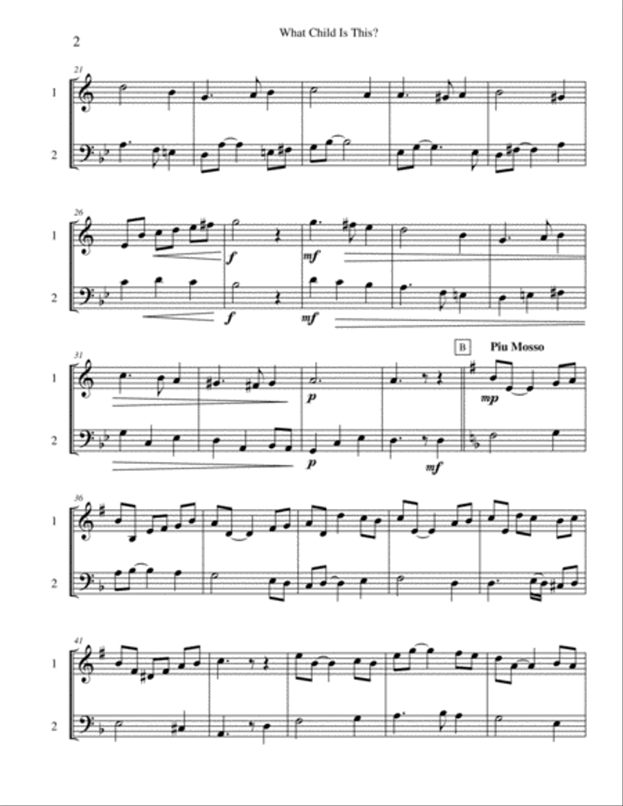 Seven Christmas Duets Brass Ensemble scores gallery preview page 2