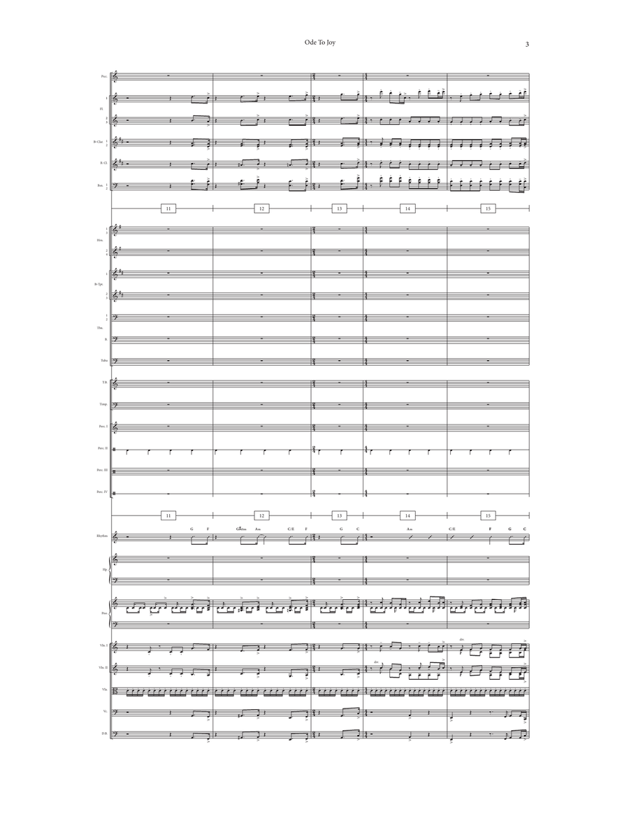 Ode To Joy - Piano and Orchestra Full Orchestra scores gallery preview page 6