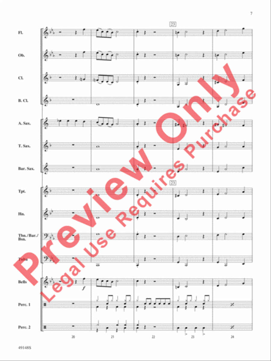 The Pink Panther Concert Band scores gallery preview page 8